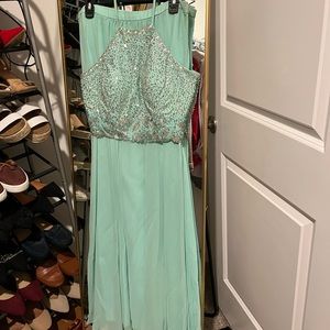 Two piece maxi dress